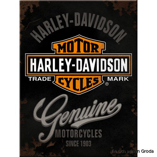 MAGNET metallskylt Harley-Davidson
