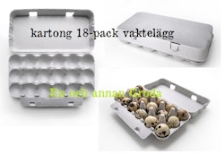 Äggkartong för 18st vaktelägg 10/set