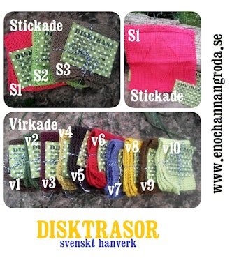 DISKTRASOR stickade/virkade städ/disk