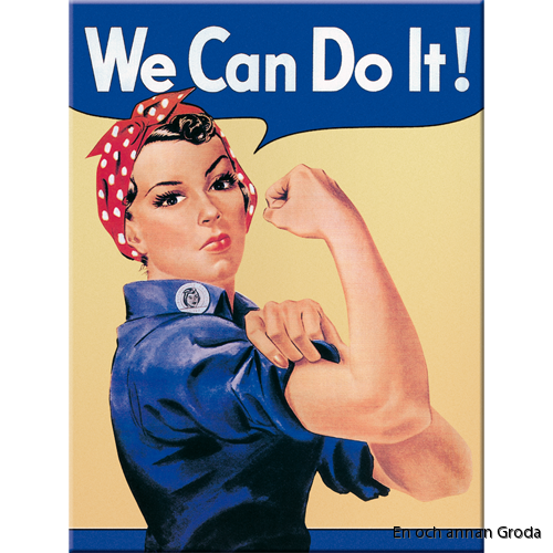 MAGNET (metall) We can do it! Feminist