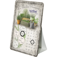 Lavendel METALLSKYLT/VYKORT/Kalender 10x14,5cm Trädgård