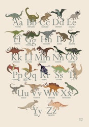 Dinosaurier ABC Poster