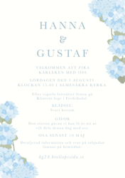 Bröllopsinbjudan "Hortensia"