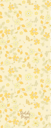 Bokmärke "Yellow Floral"