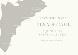 Save the Date "Love Map"