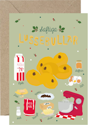 Julkort Recept Lussebulle