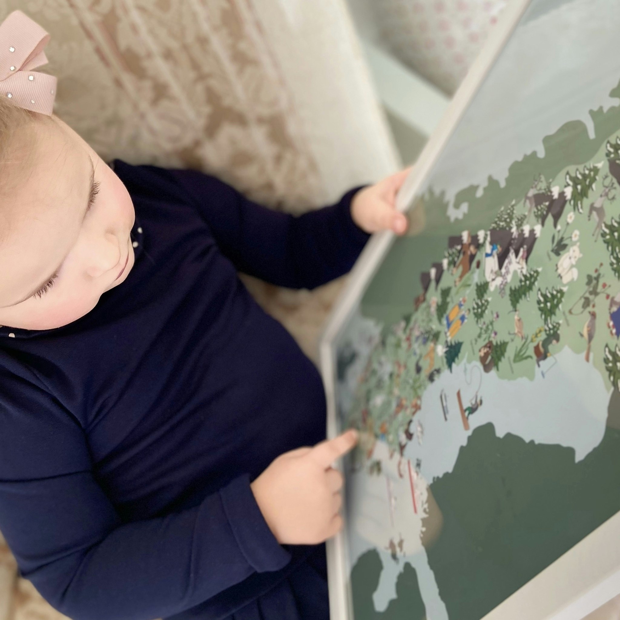 Sverigekarta Sverige Poster Barnposter