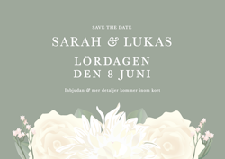 Save the Date "Flowers"