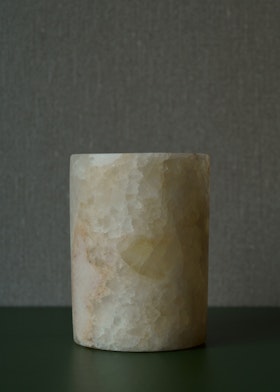 Ljuslykta alabaster 10 cm