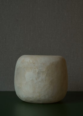 Ljuslykta alabaster 9.5 cm