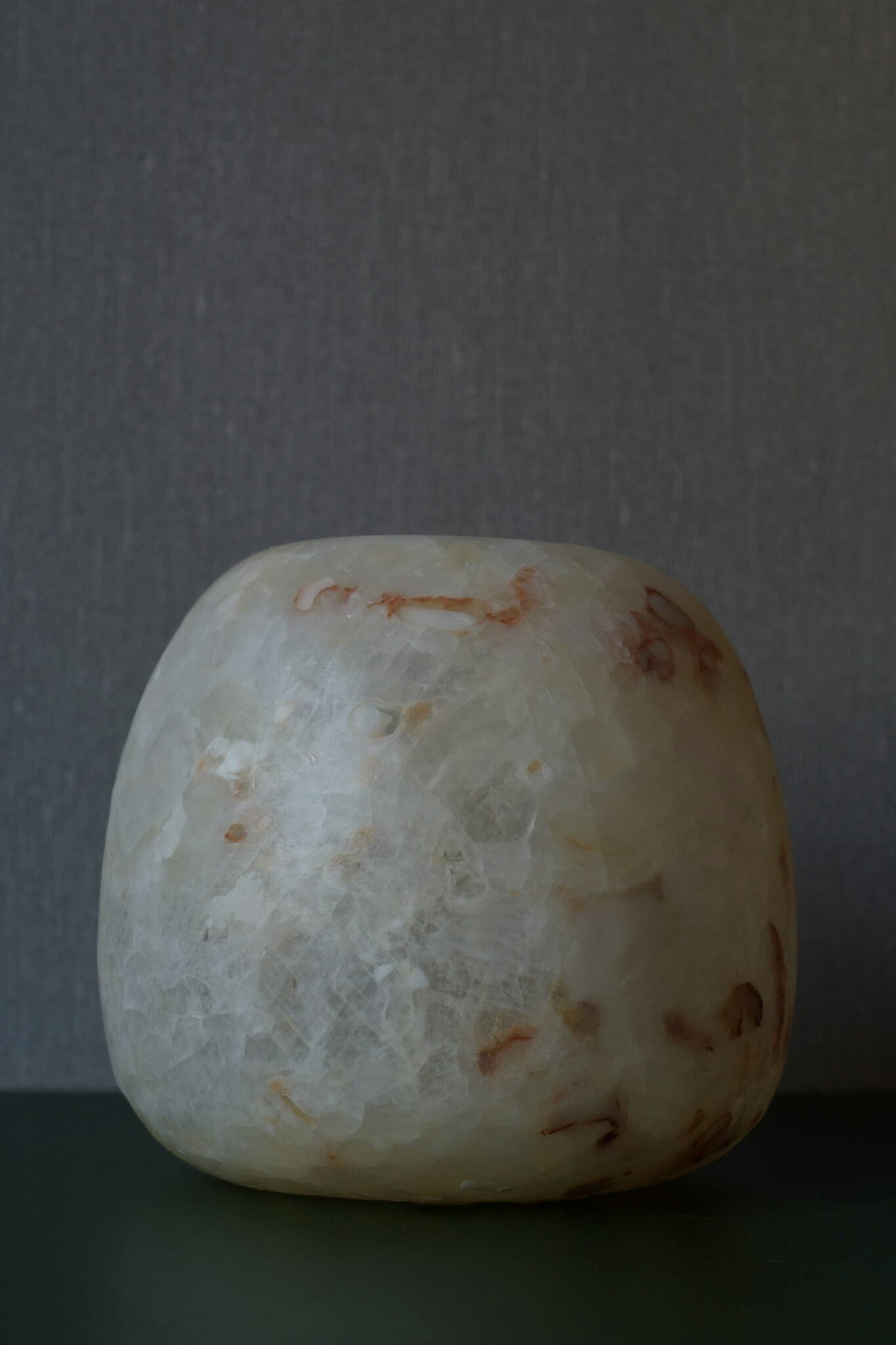 Ljuslykta alabaster 14 cm