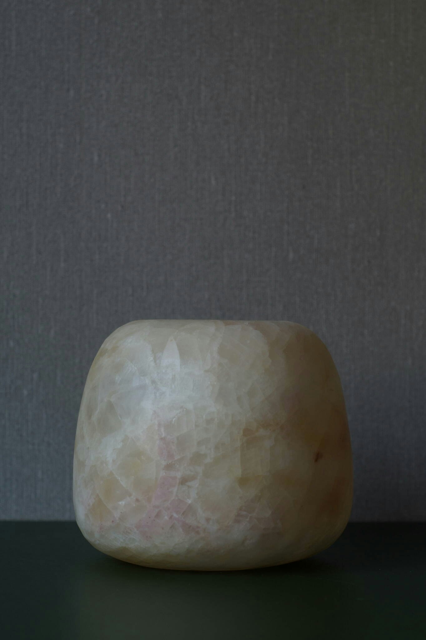 Ljuslykta alabaster 12 cm