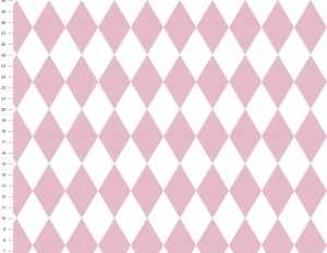 Harlequin rosa/vitt