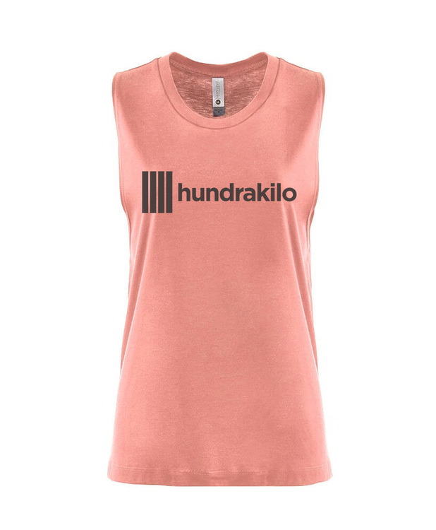 Women's Muscle Tank "Hundrakilo" | Desert Pink
