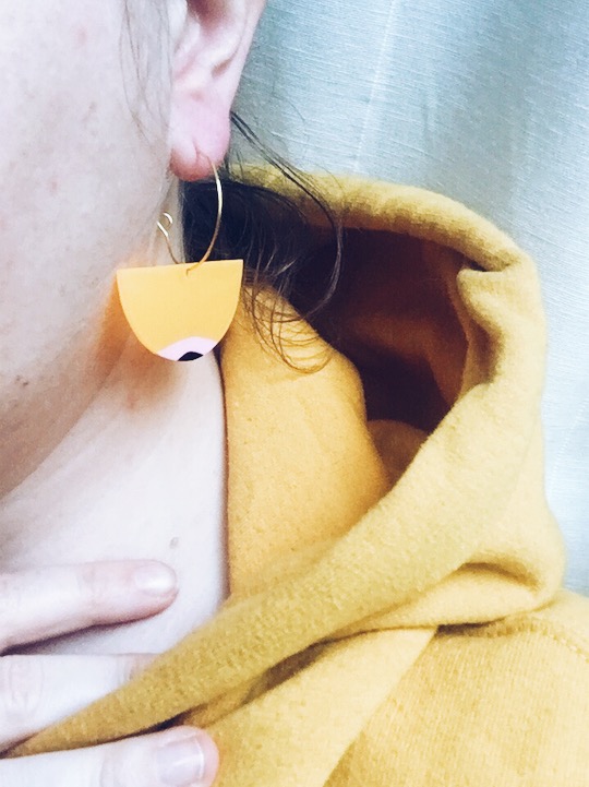 Titty Earring, yellow
