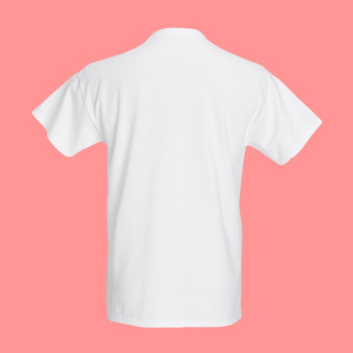 Titty kollage, vit t-shirt (lös passform)