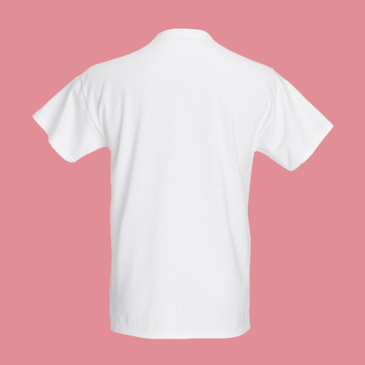 Titty heart, vit t-shirt (lös passform)