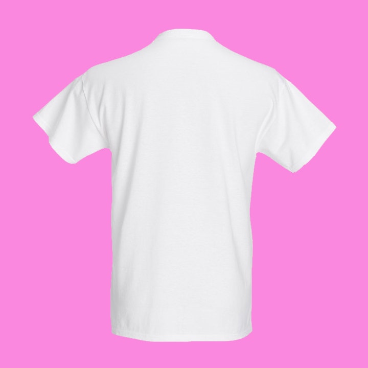 Fat-astic, vit t-shirt (lös passform)