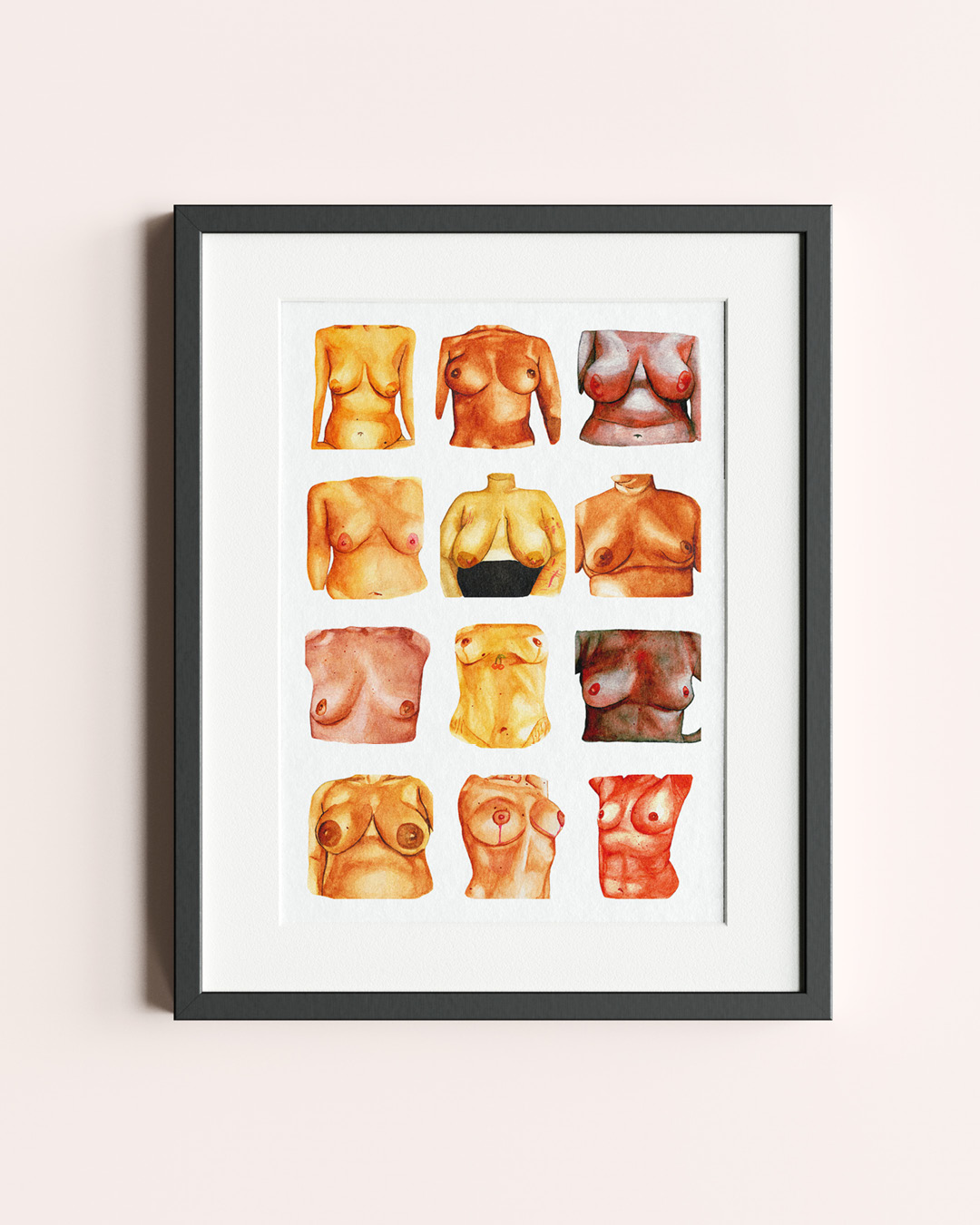 Breast Collage Print