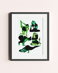 Green Yoga Print