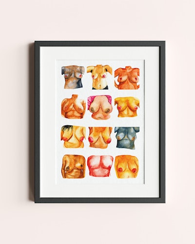 Breast Collage Print