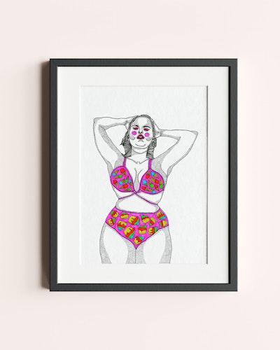 Bikini Girl Print