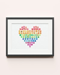 Heart Breast Collage Pride Print