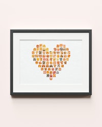 Heart Breast Collage Print