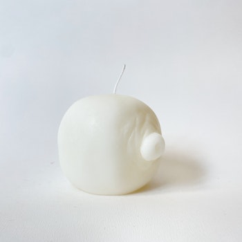 Candle breast, white matte