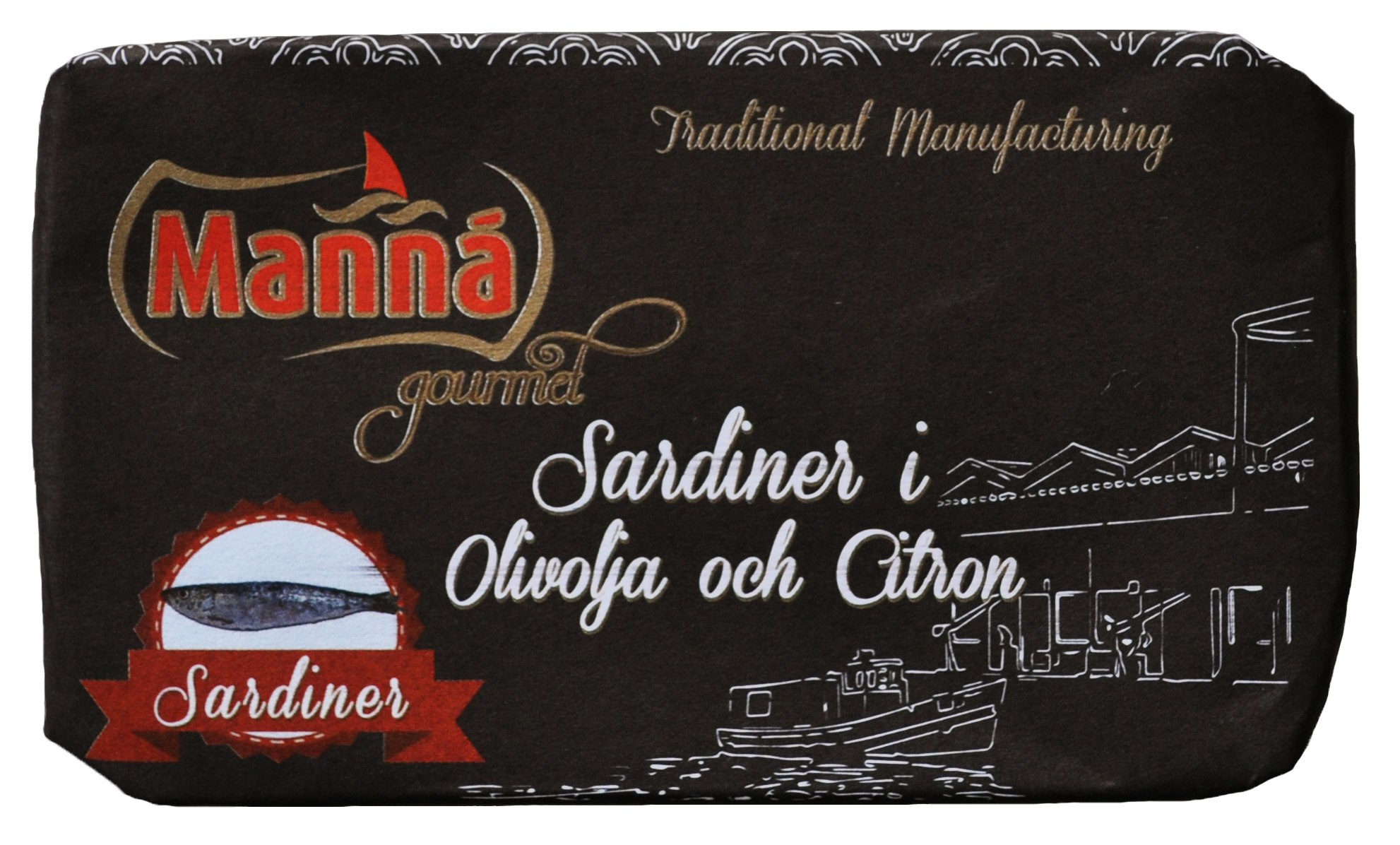 Manná Sardiner i Olivolja & Citron (2 st)