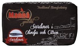 Manná Sardiner i Olivolja & Citron (2 st) Obs, Priset höjt 15 juni