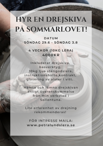 HYR DREJSKIVA PÅ SOMMAREN