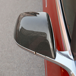 Model S sidospeglar i kolfiber, blank