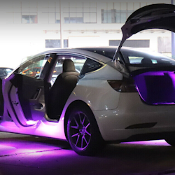 Tesla led lampor lila 2-pack
