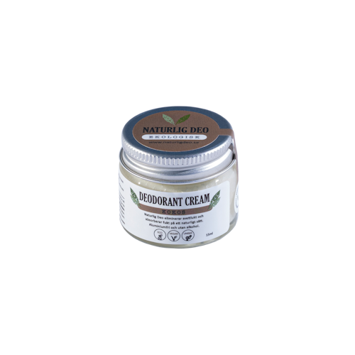 Naturlig Deo - ekologisk deodorant cream 15ml - kokos