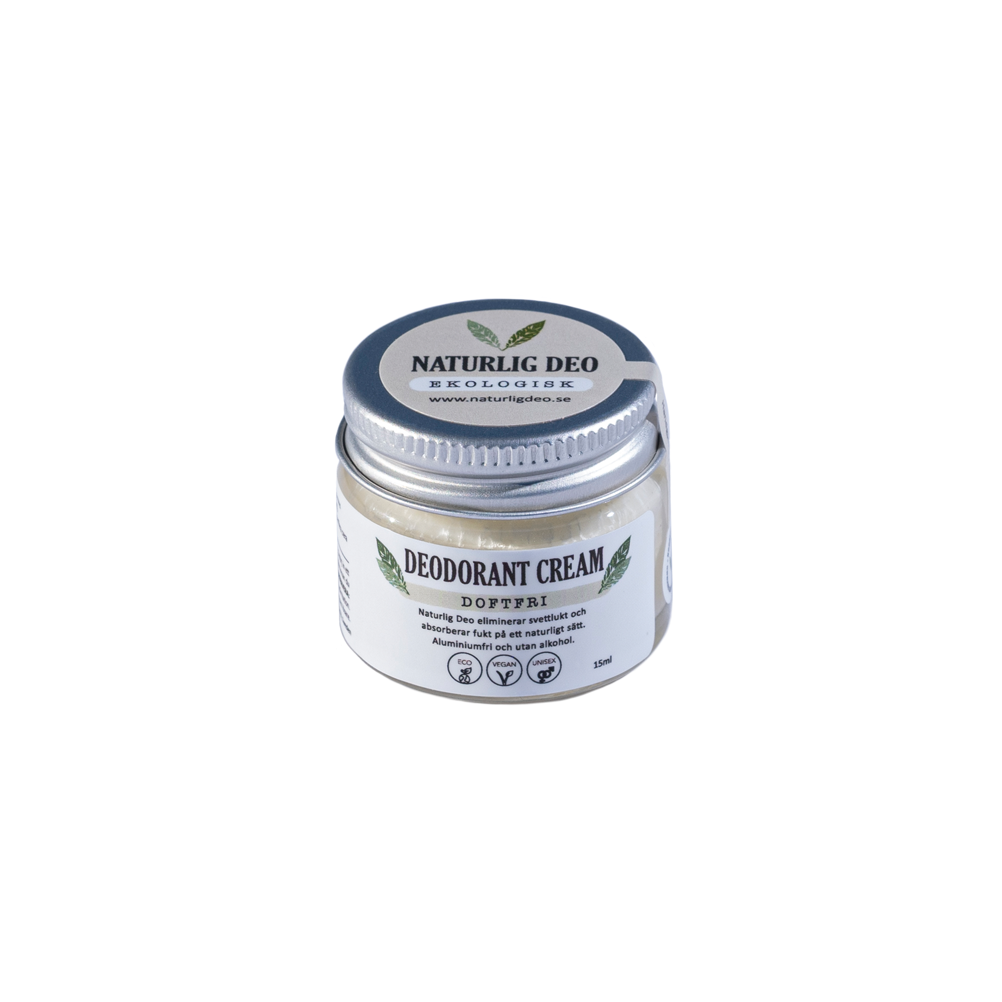 Naturlig Deo - ekologisk deodorant cream 15 ml - doftri - Ekologisk och  Naturlig Hudvård - Annelunds EKO