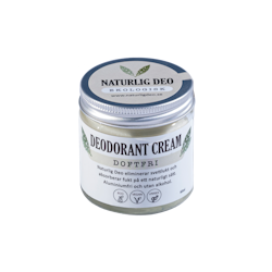 Naturlig Deo - ekologisk deodorant cream 60ml - doftfri