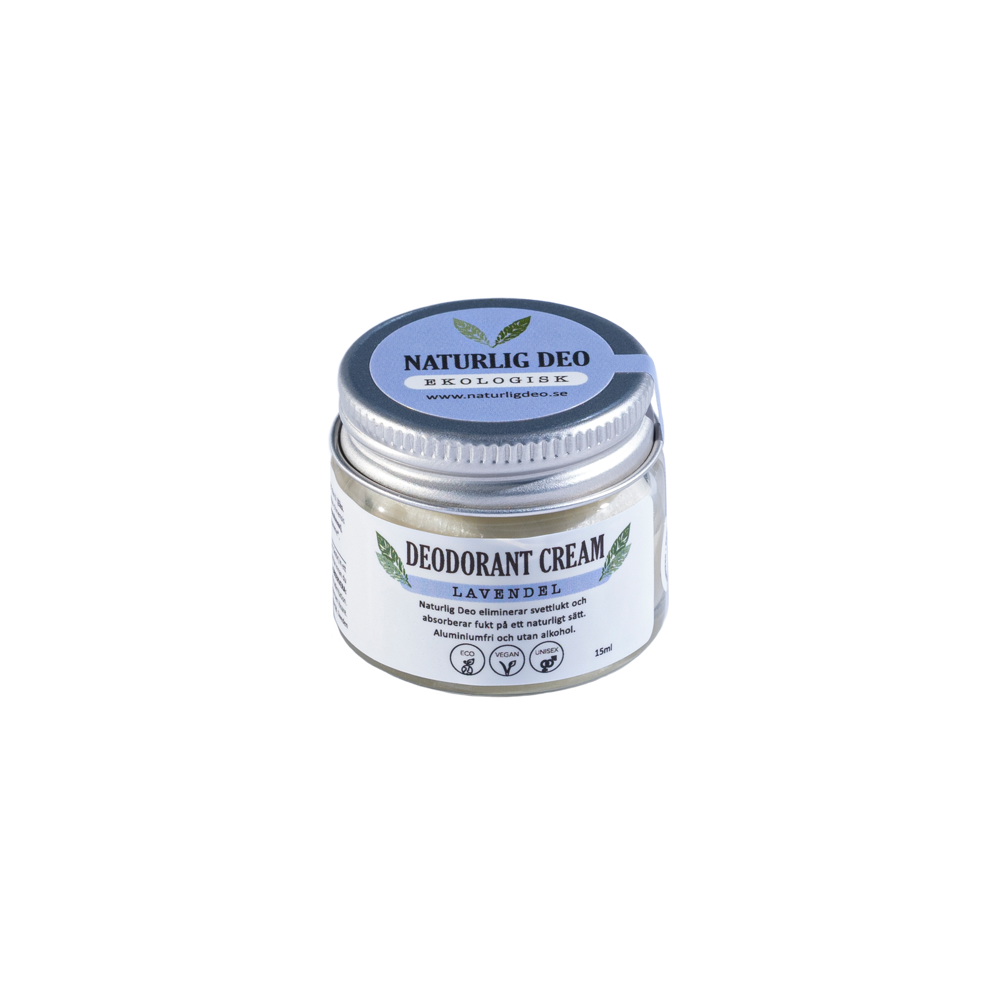 Naturil Deo - ekologisk deodorant cream 15 ml - Lavendel