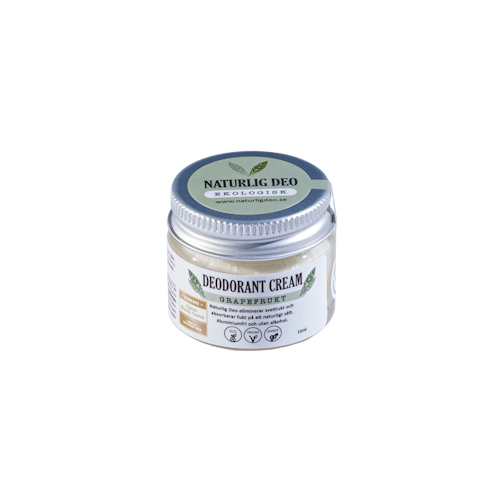 Naturlig Deo - ekologisk deodorant cream 15ml - Grapefrukt
