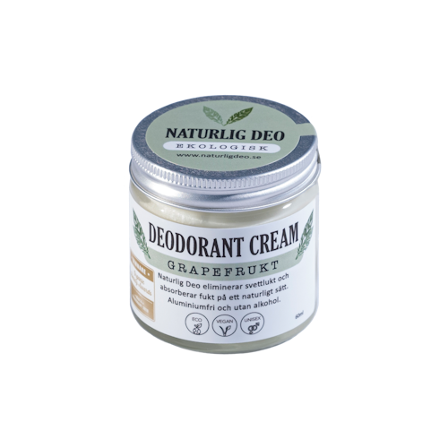 Naturlig Deo - ekologisk deodorant cream 60 ml - Grapefrukt