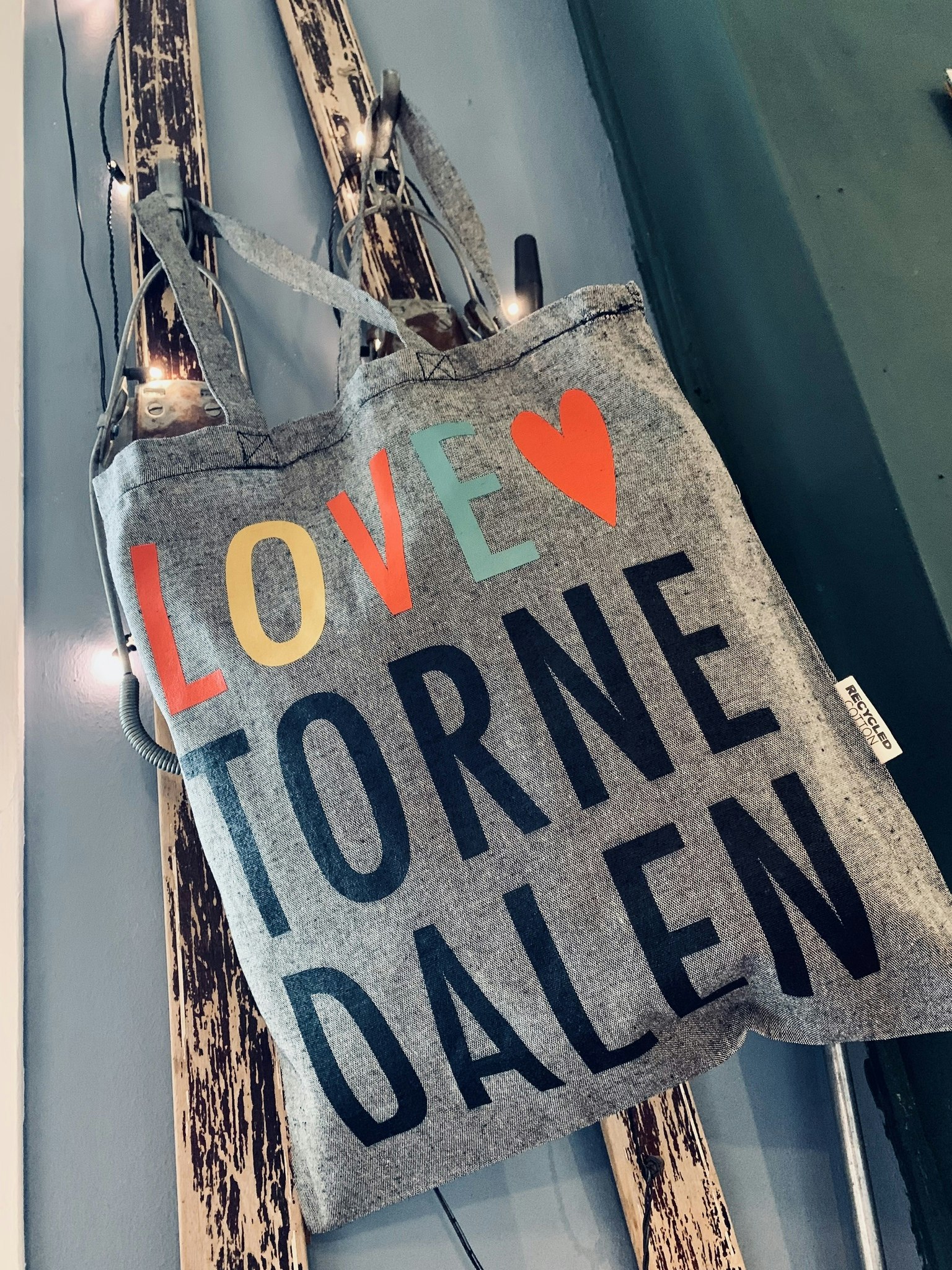 Tygkasse Love Tornedalen, recycled