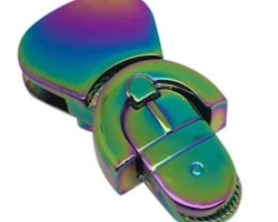 Trycklås - Belttip purse lock Rainbow