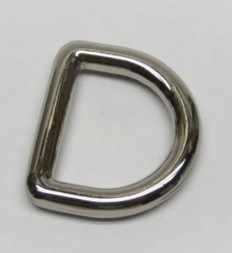 D-ring 20 mm - 3/4 inch Helgjutna