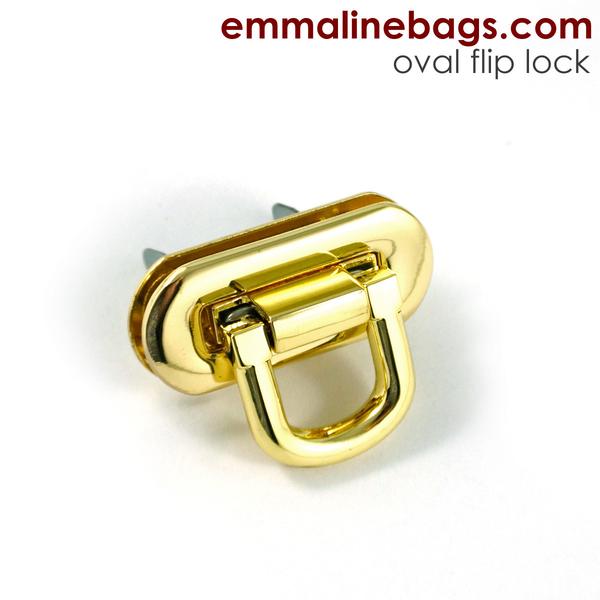 Fliplås - Oval flip lock Emmaline