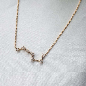 "Big Dipper" halsband i 18K guld med diamanter