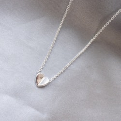 "Lucky Heart" necklace in silver