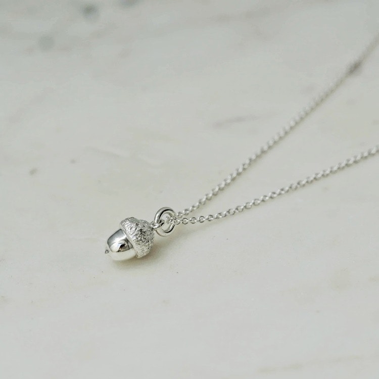 "Acorn" Necklace in silver