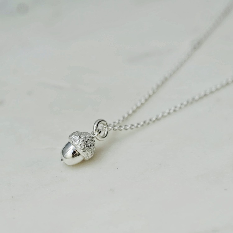 "Acorn" Necklace in silver