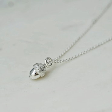 "Acorn" Necklace in silver