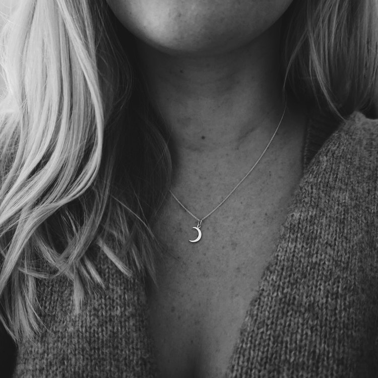 "Luna" necklace in silver